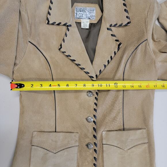70s Vintage Leather City Suede Western Jacket Size Small - Picture 12 of 12